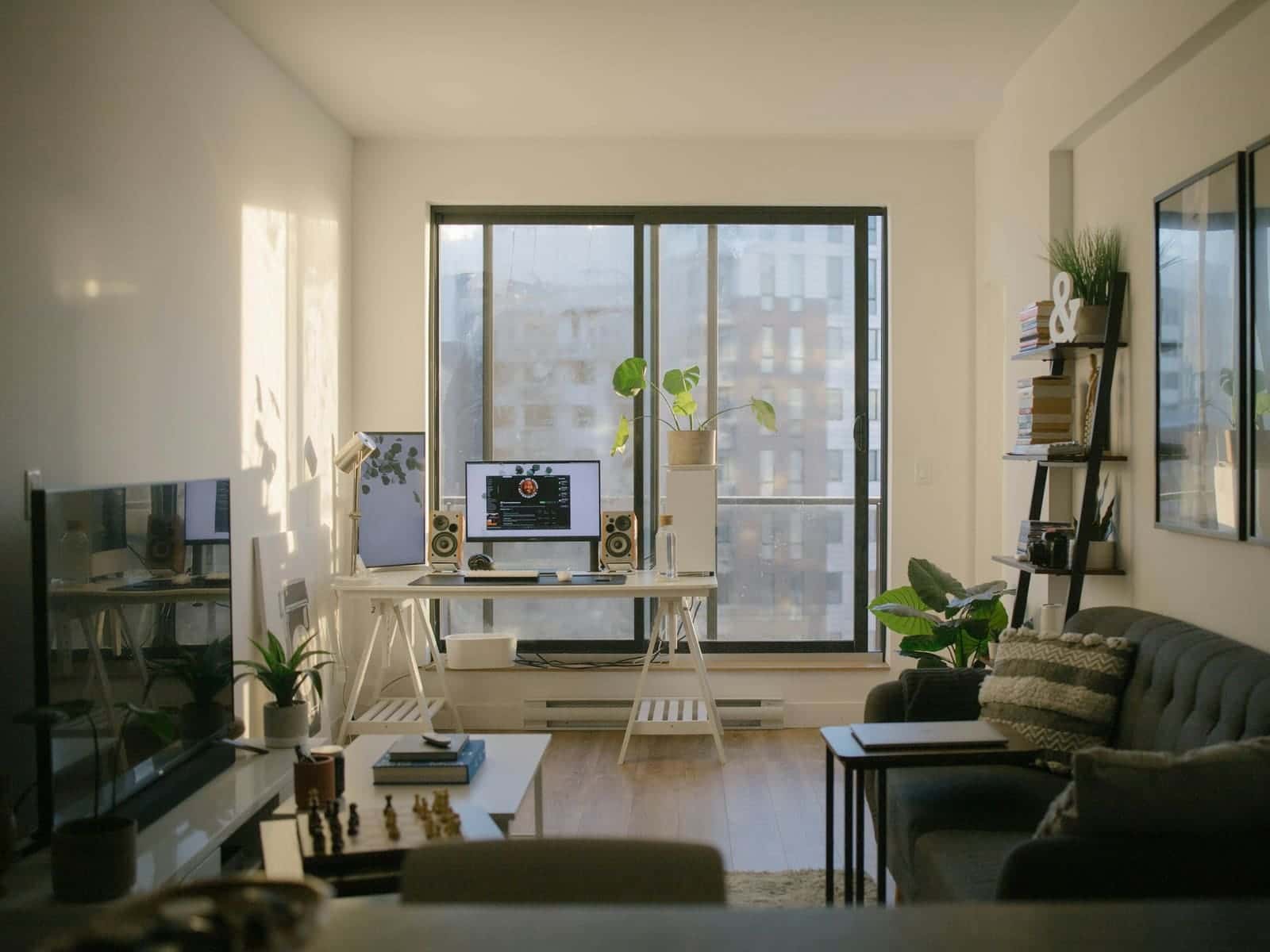 Bright rental apartment interior