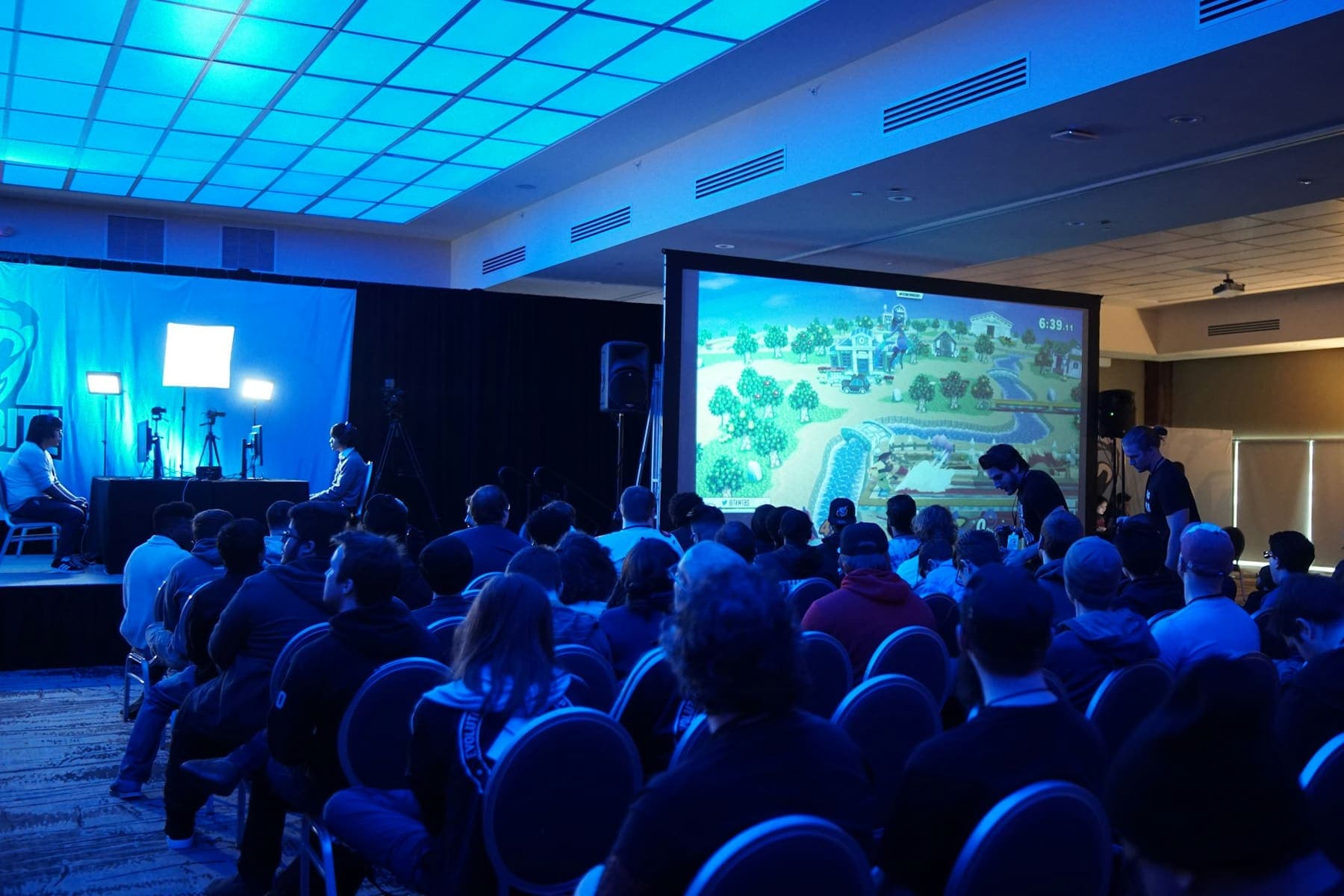 Audience at a large event hall